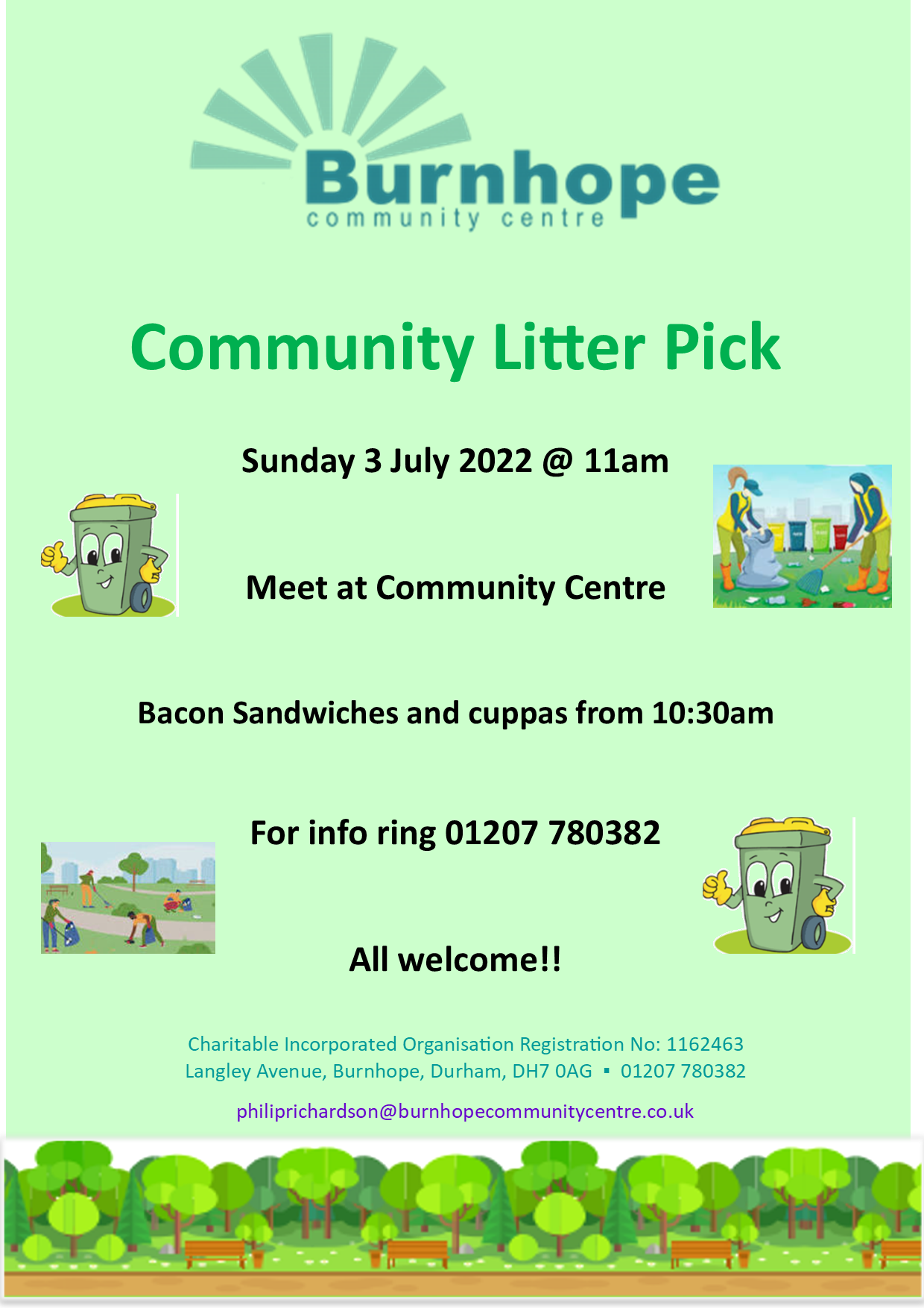 Community Litter Pick Sunday 3 July 2022 11am